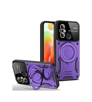 Redmi 12C Kılıf Joy Lens Standlı Kapak - Mor