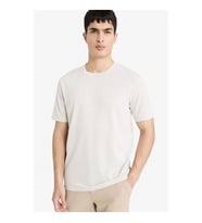 Defacto Slım Fıt Bej Erkek T-Shirt M6608AZ/GR368