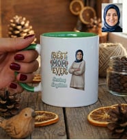 Kişiye Özel Karikatürlü Best Mom Ever Anneye Hediye Kupa Bardak Anneler Günü Hediyesi
