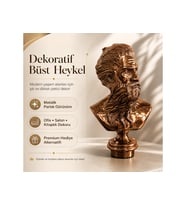 Poseidon Büst Bronz