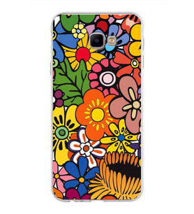 PrintiFy Samsung Galaxy J4 Core ile Uyumlu 1mm Slim Fit Retro Colors 2 Baskılı Şeffaf  Kılıf