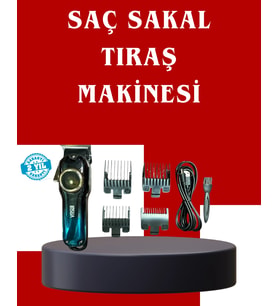 Uzun Çalışma Süreli Lcd Göstergeli Saç Kesme Makinesi