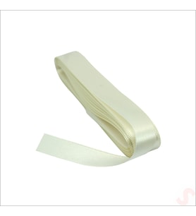 Saten Kurdele, 2cm x 10mt - Krem