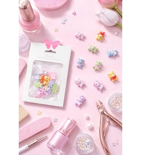 Lexroo Yoonail Professional Nail Ornament Charm, Bebek Ayıcıklar Temalı Tırnak Süsleme Seti