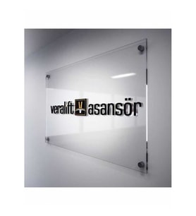 OFİS TABELASI PLEKSİ ŞEFFAF
