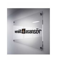OFİS TABELASI PLEKSİ ŞEFFAF