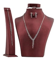 Zirkon Taşlı Gümüş Bayan Set