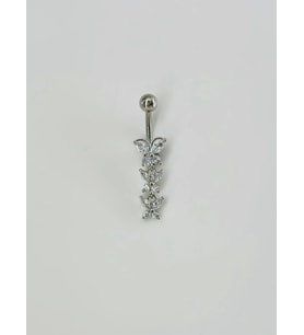 Detaylı Sallantılı Göbek Piercing - Pg0076