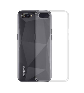 Realme C2 Kılıf Transparent Silicone Şeffaf Yumuşak Esnek Yüksek Kalite (Renksiz)