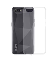 Realme C2 Kılıf Transparent Silicone Şeffaf Yumuşak Esnek Yüksek Kalite (Renksiz)
