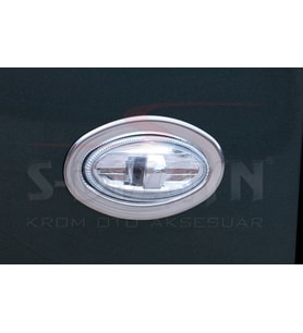 Peugeot Partner Uyumlu Tepee Krom Sinyal Çerçevesi 2 Parça 2008-2018 (Karışık)