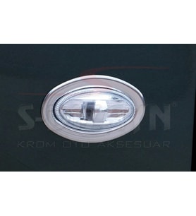Drs Tuning Peugeot Partner Uyumlu Tepee Krom Sinyal Çerçevesi 2 Parça 2008-2018