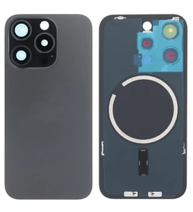 İphone 15 PRO Full Arka Kapak Arka Kemere Lensli (CAM) SİYAH