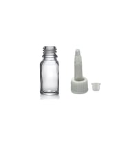 10ml şeffaf cam şişe getamisin kapak, 12 adet, plastik üstten damlalıklı şişe, damlatmalı şişe, damlatıcı şişe