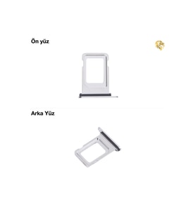 Uyumlu İphone 14 Pro Max Sim İç Yuvası Tekli Gümüş Sim yuvası sim tepsisi sim aparatı yeni sim yuvası tekli sim tepsisi sim çekmecesi