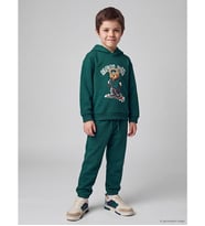 LCW Kids Yeşil Baskılı Erkek Çocuk Eşofman Takım