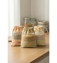 Bakliyat Kesesi 3lu Pouch-104 Small (Turuncu)