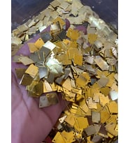 ÇELİK DELİKLİ ALTIN SARISI TAKI PUL PAYET 1 CM 10 GR