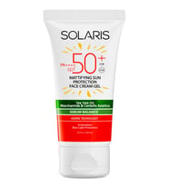 Solaris Yağlı Cilt Tipleri İçin Mat Bitişli Jel Güneş Kremi SPF 50+ (50 ml)