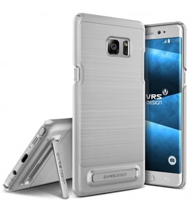 VRS Galaxy Note FE ile Uyumlu Simpli Lite Kılıf Light Silver