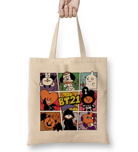 Bt21 Halloween 01 Bez Çanta Uzun Saplı