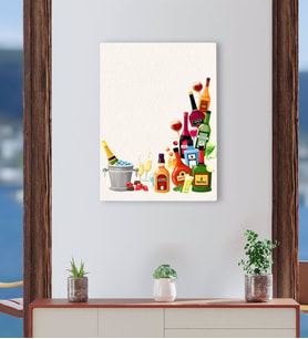 BK Gift Cafe & Bar & Restaurant Konseptli Kanvas Tablo-37