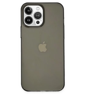 Newface Apple iPhone 14 Pro Kılıf Pc Sert Şeffaf Kapak - Siyah
