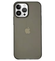Newface Apple iPhone 14 Pro Kılıf Pc Sert Şeffaf Kapak - Siyah