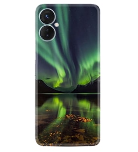 Tecno Spark 9T Kılıf Resimli Desenli Baskılı Silikon Kuzey Işıkları 1327