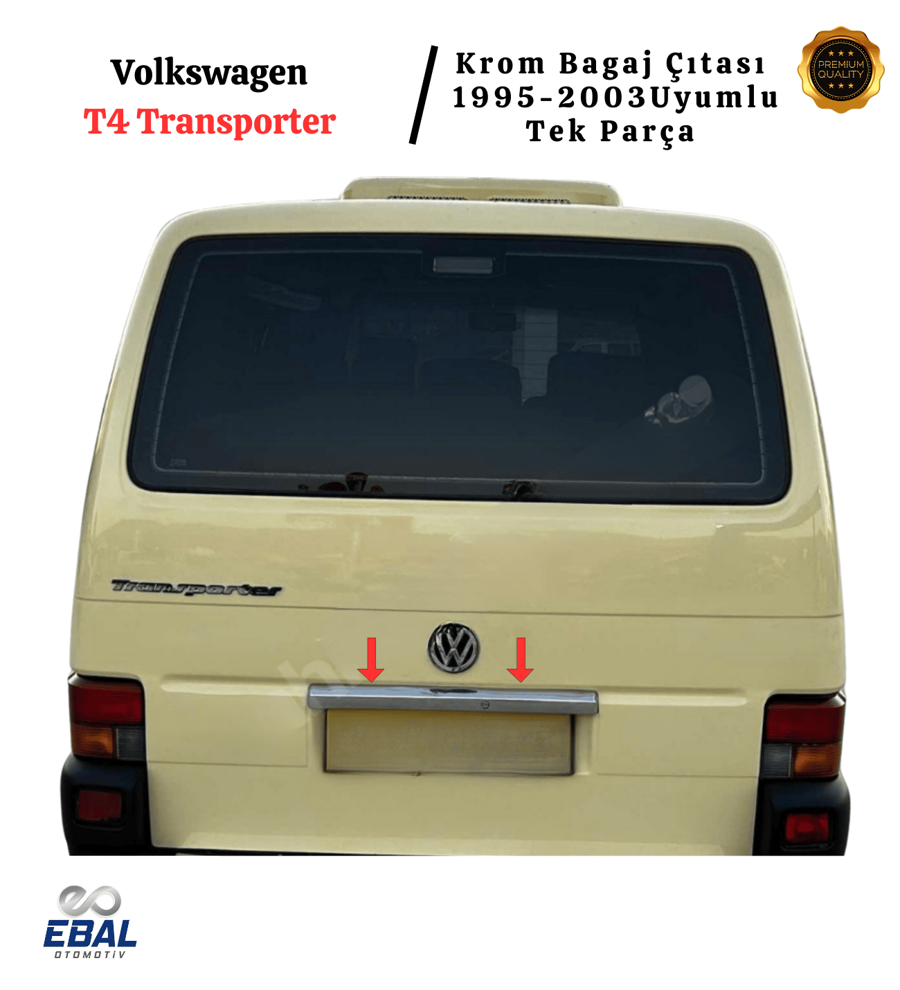 VW T4 Transporter Krom Bagaj Çıtası 1995-2003 P. Çelik