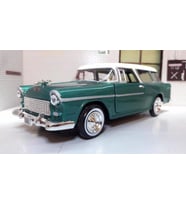 MotorMax 1955 Chevrolet Bel Air Nomad 1/24 Yeşil Model Araba