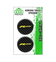Yamaha R25 Karbon Koruma Takozu 4X4 İkili Damla Sticker