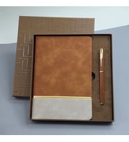 pilelistore Soft Deri Defter Ve Roller Kalem Seti