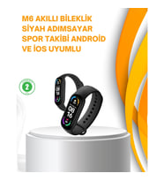 Mey İthalat® Akıllı Bileklik – Kalp Atışı, Uyku, Adımsayar ve Bildirim Takibi