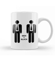 Men In Black Minimal Kupa Bardak Porselen