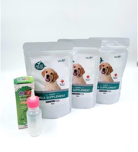 Mxsl Yavru Köpek Süt Tozu 3 adet + 60ml Biberon