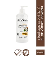 Bianna El Ve Vücut Losyonu - Hindistan Cevizi Özlü Nemlendirici El Ve Vücut Kremi - 400ml
