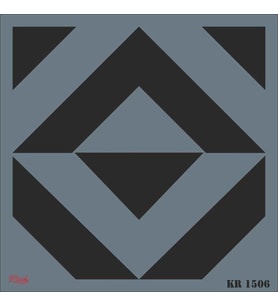 Kr 1506 Fayans Stencil 30X30 Cm