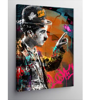 Kanvas Tablo Pop Art Charlie Chaplin