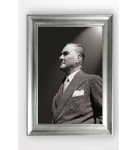 Gümüş Çerçeveli Atatürk Tablo cv1023