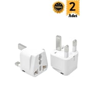 MN6 M006 Priz dönüştürücü/2 Adet/Kıbrıs-hac umre prizi-G Plug Adapter-Seyahat adaptörü