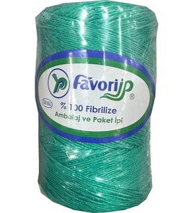 Favori İp 5000 Denye -0.8 Mm- Ambalaj ve Paket İpi Naylon Burgulu Örgü Çamaşır İpi - Yeşil - 1 Adet