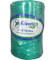 Favori İp 5000 Denye -0.8 Mm- Ambalaj ve Paket İpi Naylon Burgulu Örgü Çamaşır İpi - Yeşil - 1 Adet