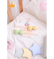 Babyhola Kız Bebek 2'li Saç Bandı Bandana Set Yeşil-Sarı 1704
