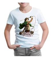 Levi Ackerman - Attack on Titan Beyaz Çocuk Tshirt