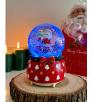 Yılbaşı Noel Kar Küresi Işıklı Müzikli ve Kar Motorlu Mega Boy