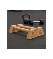 Ahşap Şınav Barı (Push Up Bar) 53 Cm – Kaymaz ve Dayanıklı Paralel Bar