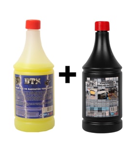 Ağır Yağ Ve Radyatör Temizleme İlacı 1 Lt & Epoxi Yer Temizleme sıvısı 1 Lt