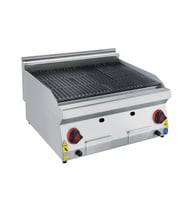 CSA Karacasan  Enüstriyel 80 cm 700 Seri Set Üstü Doğalgazlı Lavataş Dökümlü Izgara(80x70x85Cm)