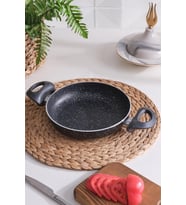 Comfort  Sahan Tava 20 Cm Çift Kulplu Granit Sahan Tavası (Siyah)
